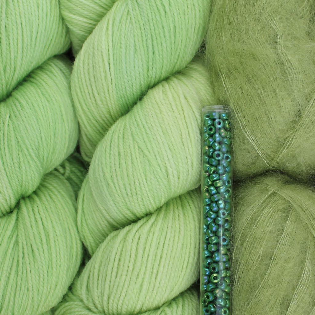 Kit de Tejido Pañoleta "Only Leaves" de Pope Vergara