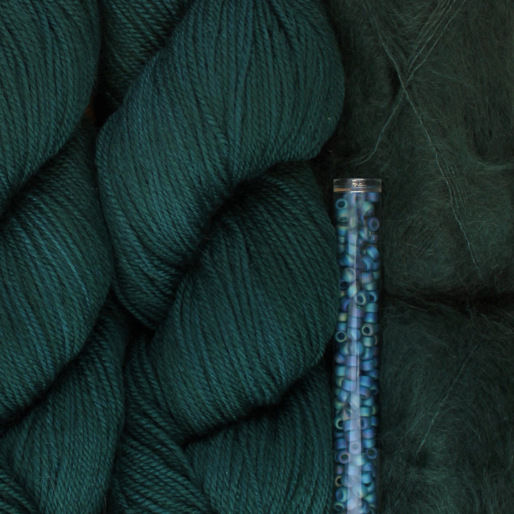 Kit de Tejido Pañoleta "Only Leaves" de Pope Vergara