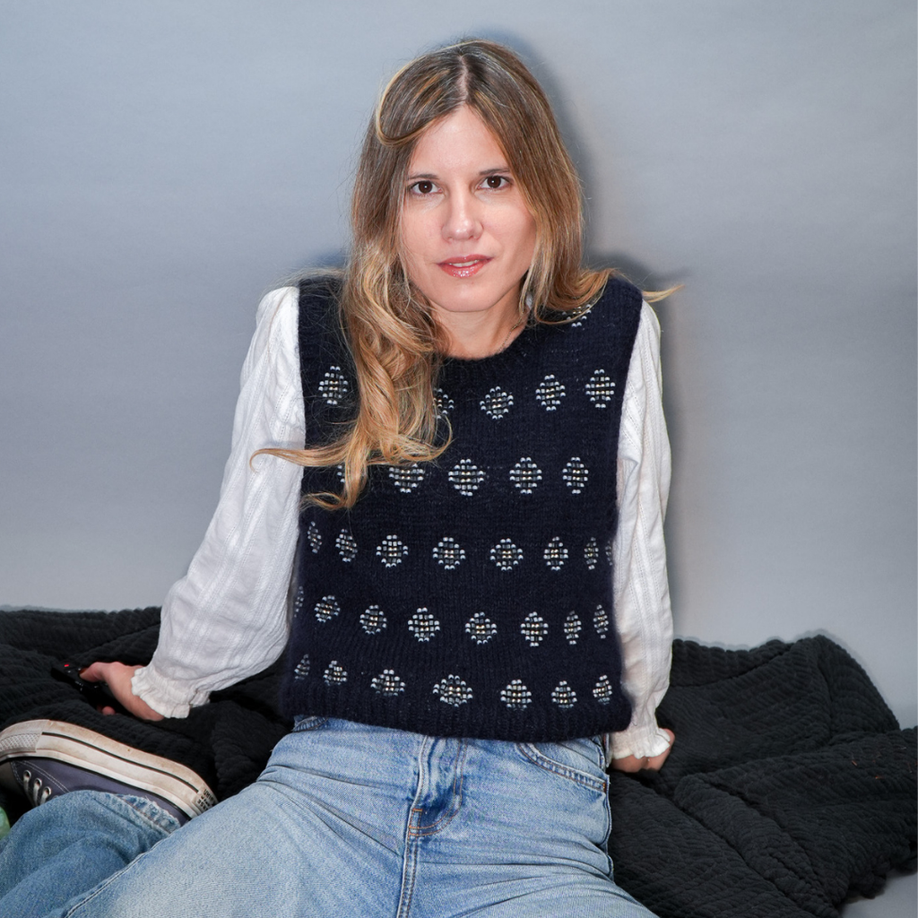 Kit de Tejido "Circle Vest" de Pope Vergara <br> Versión Mitad Mostacillas