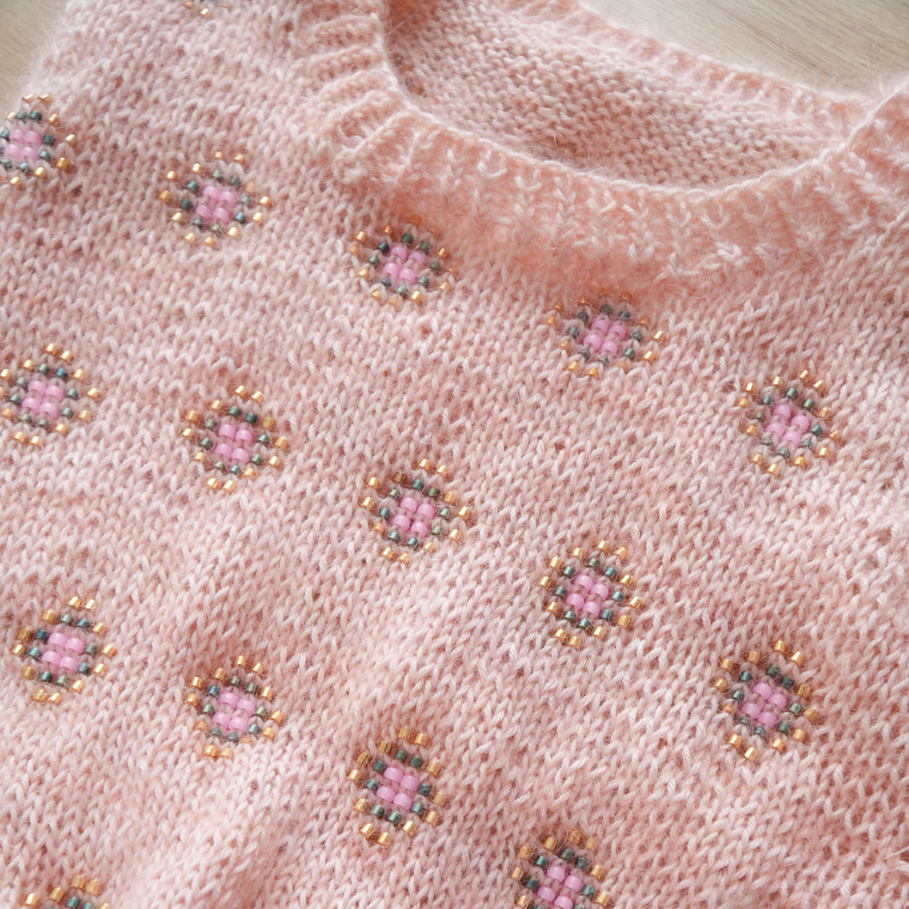 Kit de Tejido "Circle Vest" de Pope Vergara <br> Versión Mitad Mostacillas