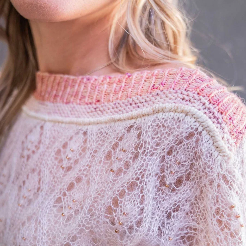 Kit de Tejido Suéter "Wild Rose" de Pope Vergara <br> Elegir Color