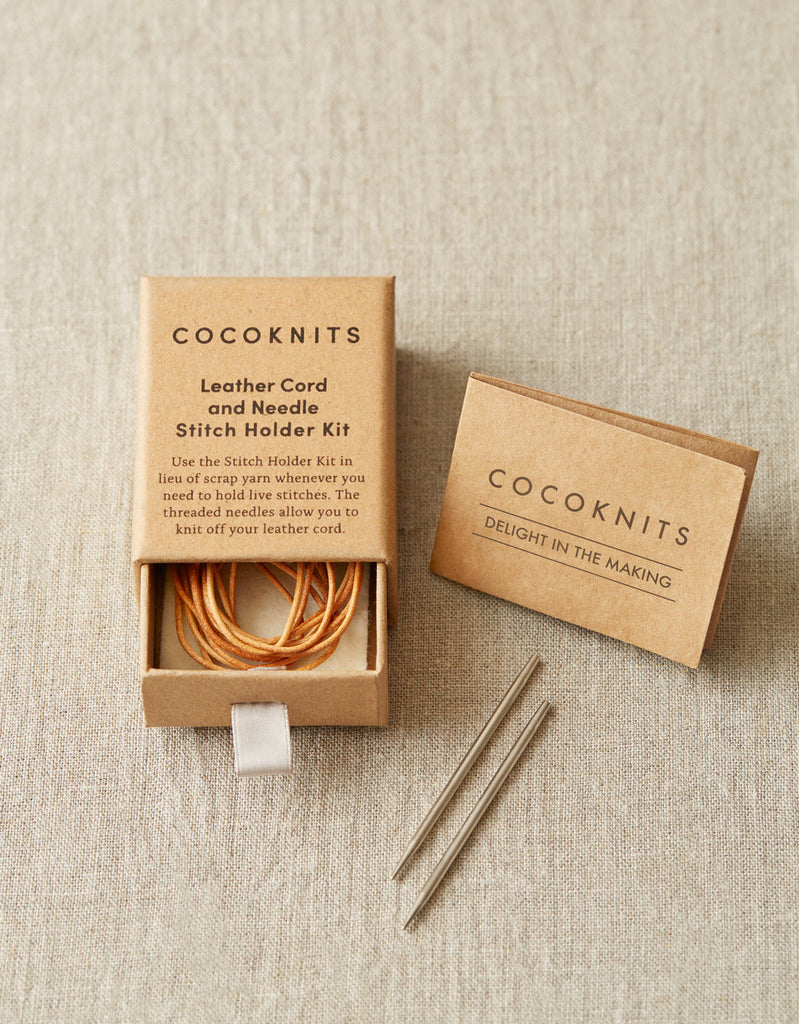 Kit Cordones Guardapuntos y Agujas <br> Leather Cord and Needle Stitch Holder