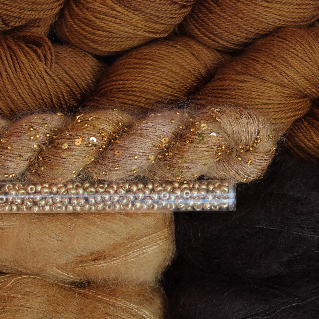 Kit de Hilados "Golden Dust" de Pope Vergara <br> Versión Artyarns - Elegir Color