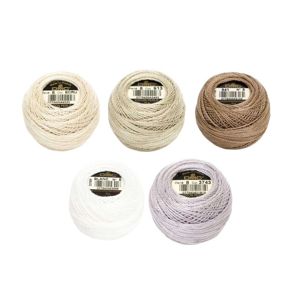 Set de Hilos Perlé DMC <br> Mix Neutros