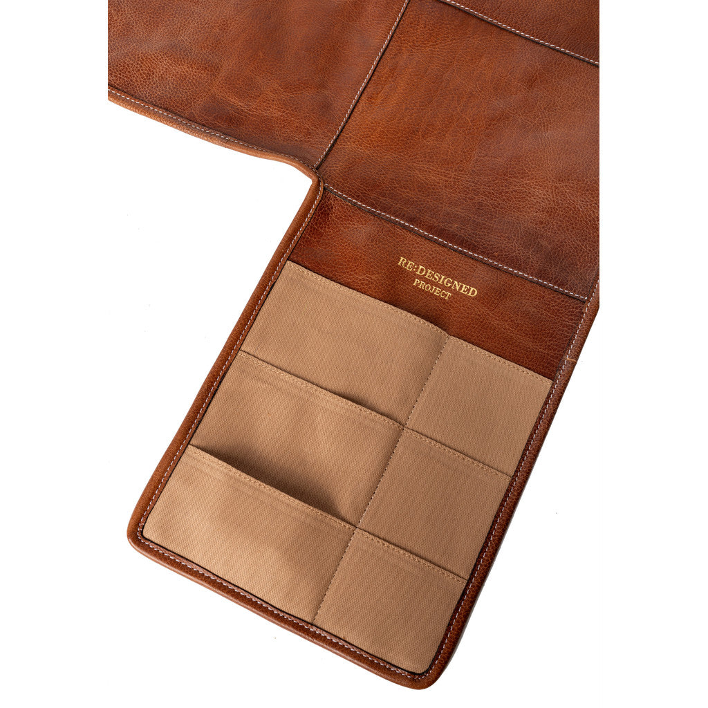 Project 86 <br> Base Organizadora de Cuero Para Maquina de Coser (Walnut)