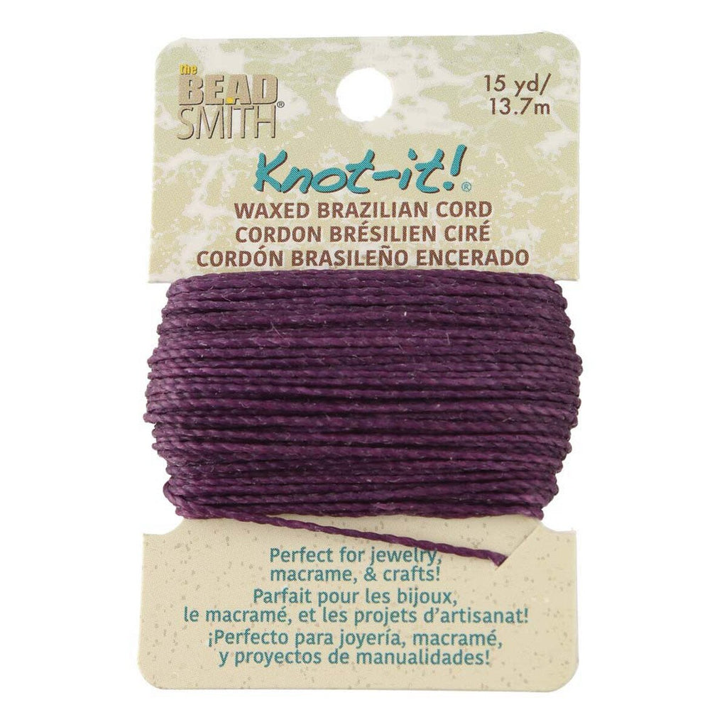 Hilo Encerado Para Bisutería Knot It! - 0,7 mm x 13,7 mts <br> Elegir Color