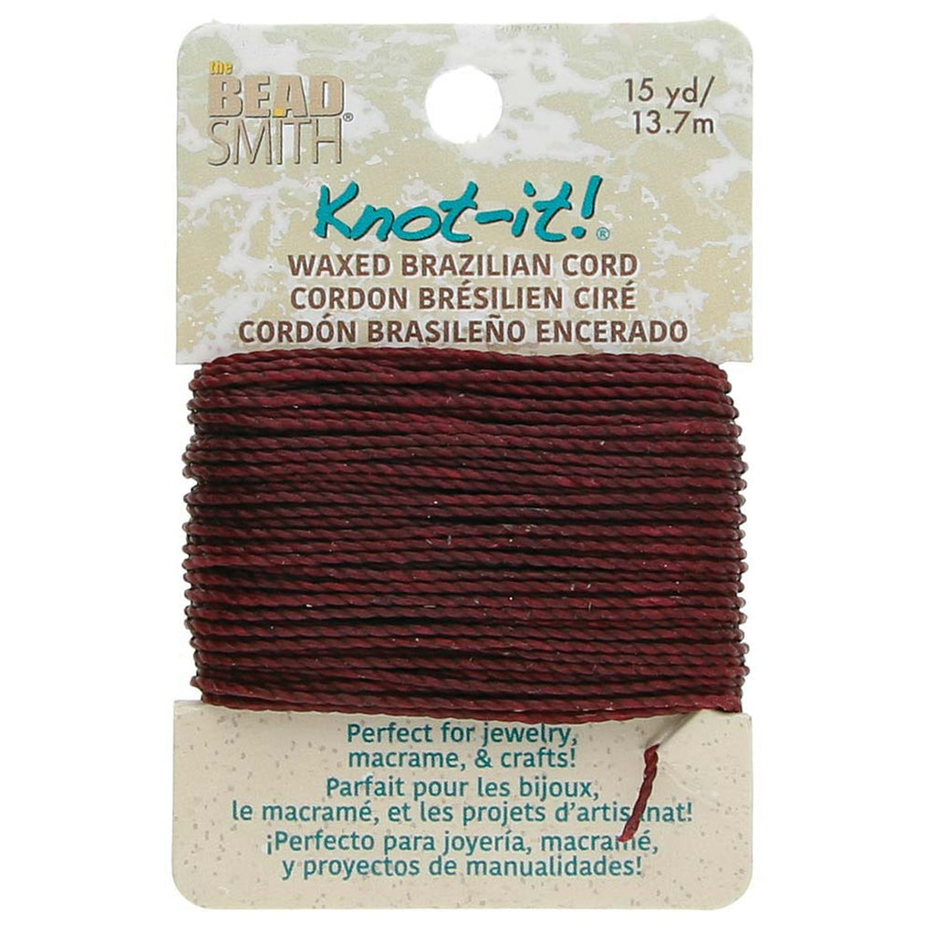 Hilo Encerado Para Bisutería Knot It! - 0,7 mm x 13,7 mts <br> Elegir Color