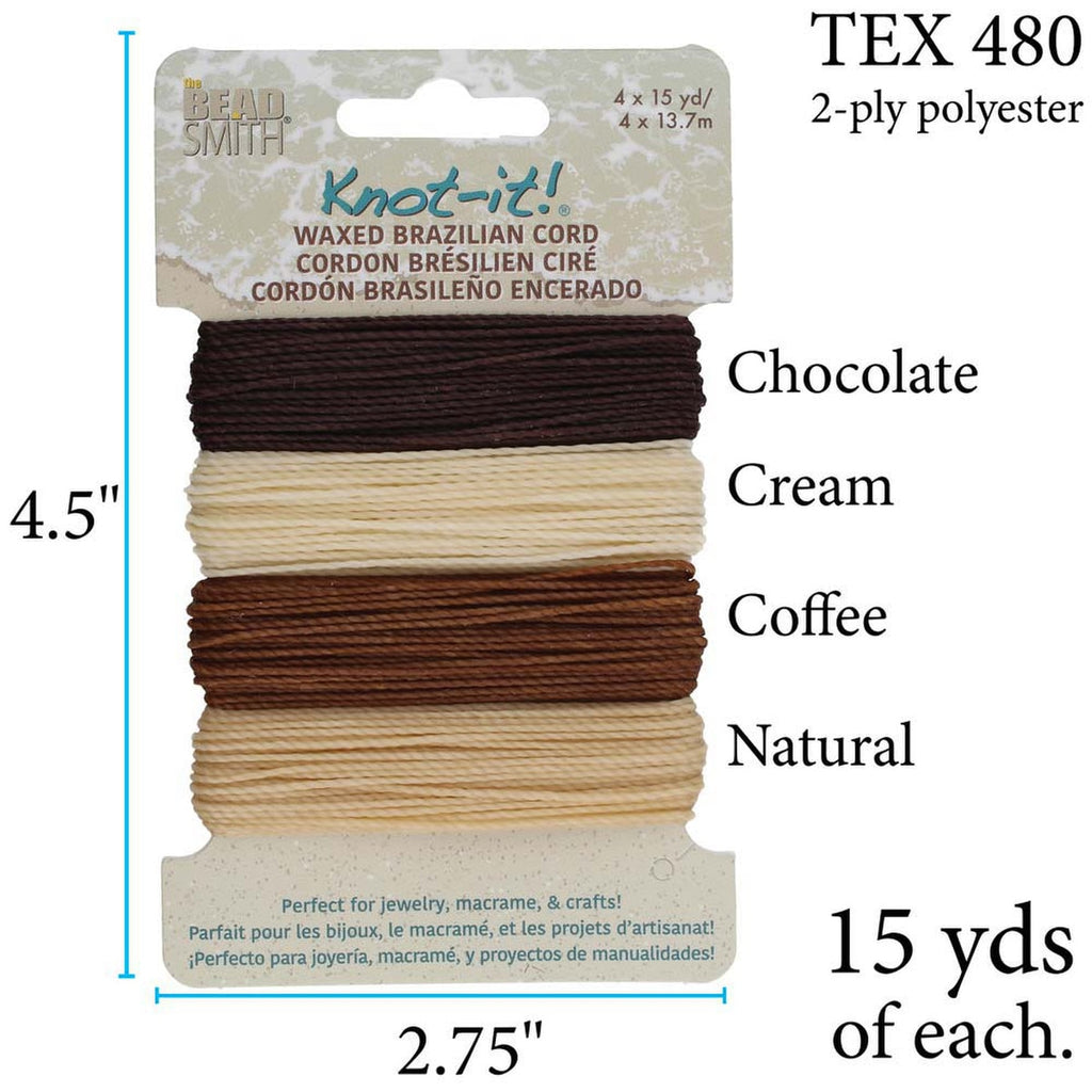 Set Hilo Encerado Para Bisutería Knot It! <br> Elegir Color