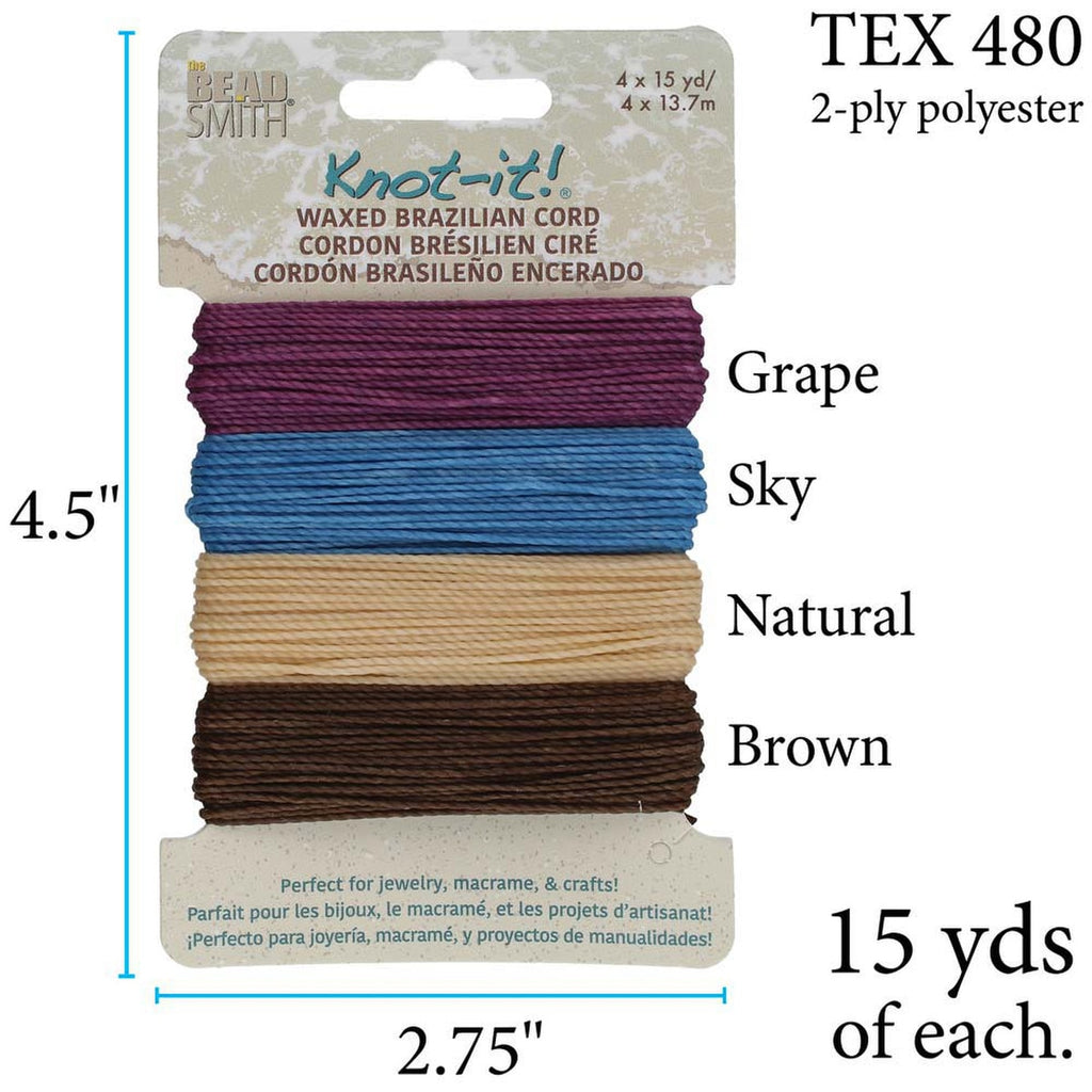 Set Hilo Encerado Para Bisutería Knot It! <br> Elegir Color