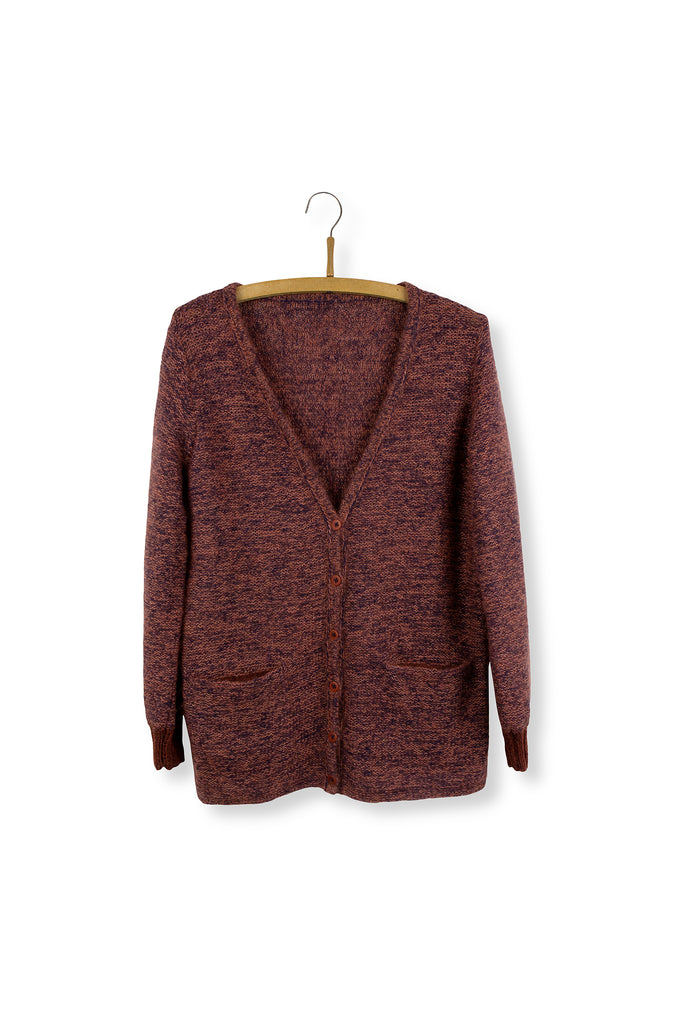 Patrón "P (Purl) Cardigan + G (Garter) Hat " <br>  Helga Isager (Inglés)