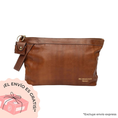 Project 3  Estuche de Cuero Tipo Clutch Para Proyectos (Mediana)