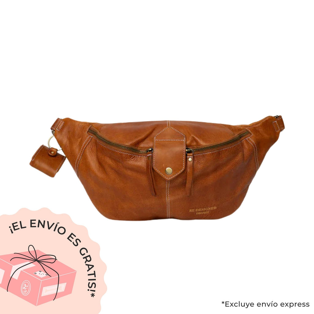 Project 95 <br> Banano o Bumbag de Cuero Para Proyectos Mediano (Burned Tan)