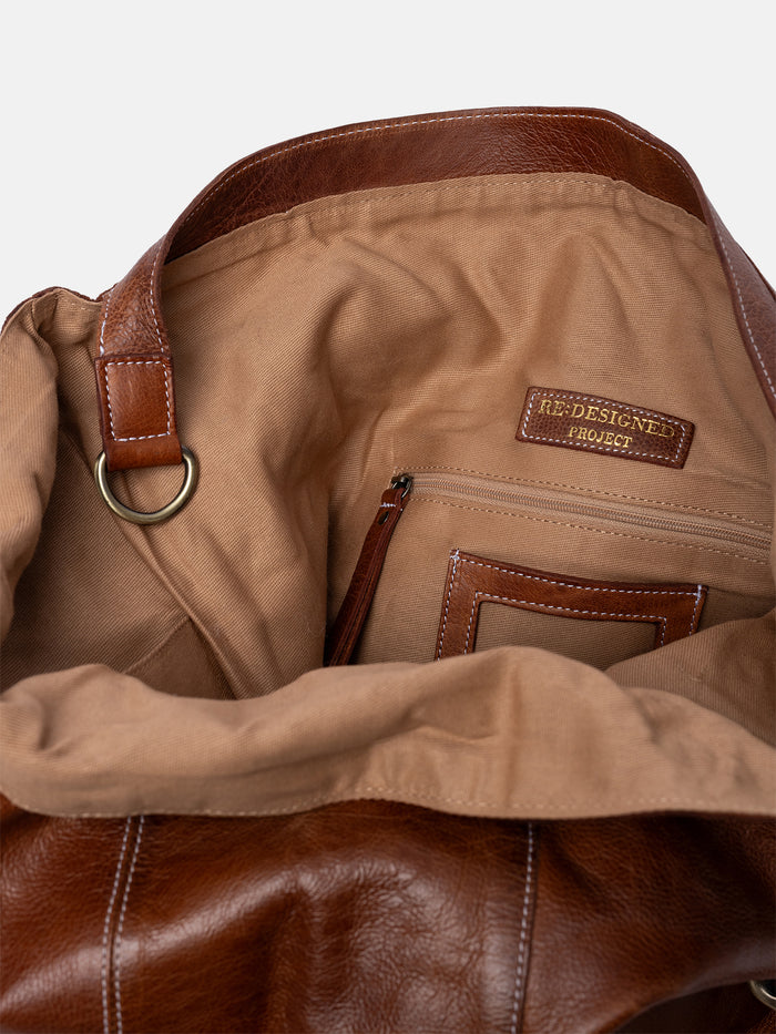 Project 100 <br> Bolso de Cuero Para Proyectos Mediano (Walnut)