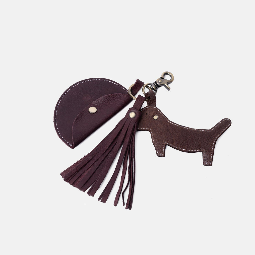 Project 140 <br> Accesorio de Cuero Tipo Llavero Diseño Perrito (Elegir Color)