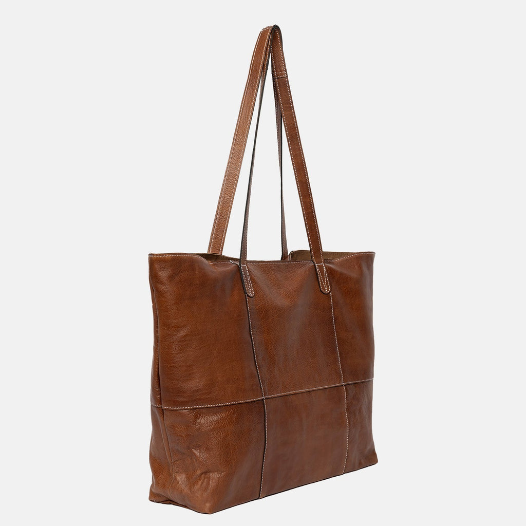 Project 19 <br> Cartera Shopper de Cuero Para Proyectos (Walnut)