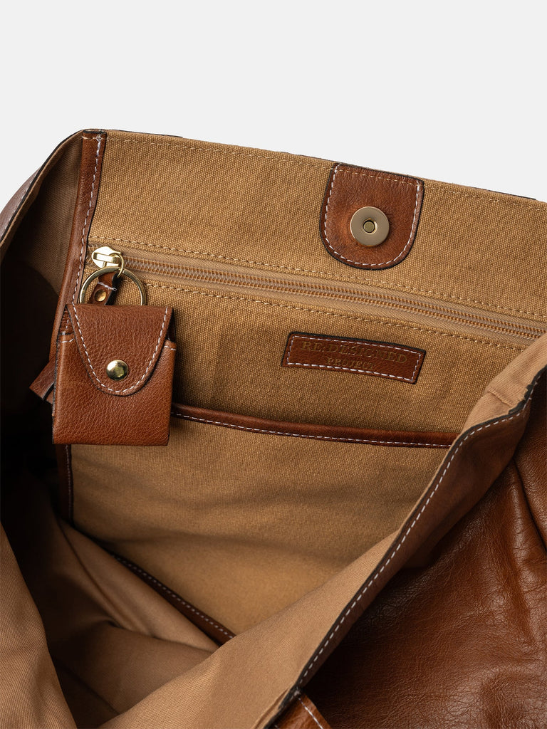 Project 19 <br> Cartera Shopper de Cuero Para Proyectos (Walnut)
