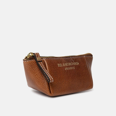 Project 35  Estuche de Cuero Triangular Para Accesorios (Elegir Color)