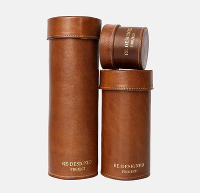 Project 48  Contenedor de Cuero Para Palillos Rectos - Large (Elegir Color)