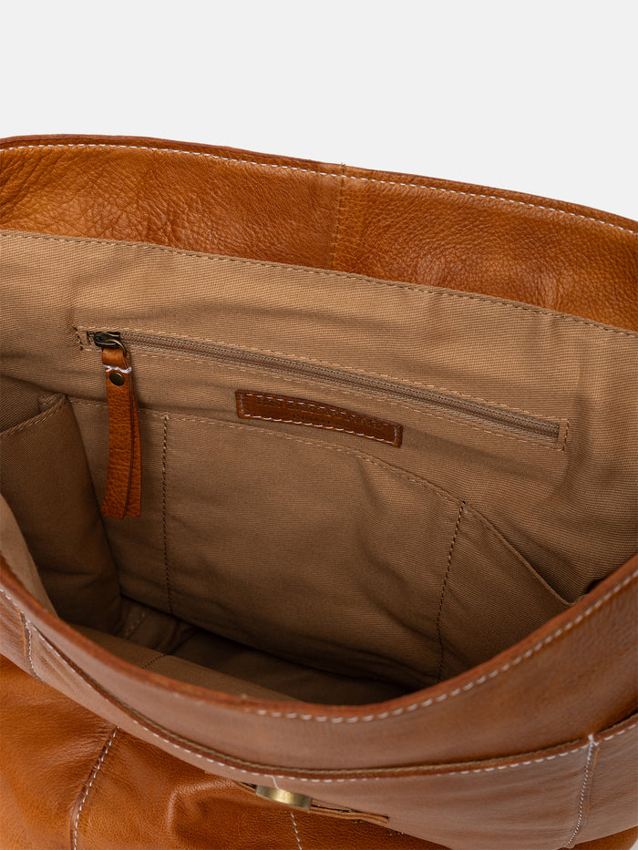 Project 57 <br> Mochila de Cuero Para Proyectos (Burned Tan)