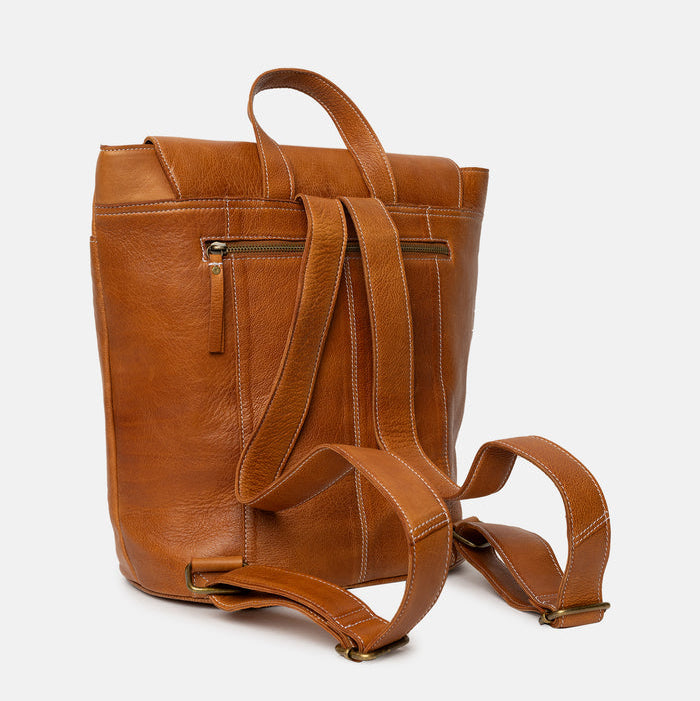 Project 57 <br> Mochila de Cuero Para Proyectos (Burned Tan)