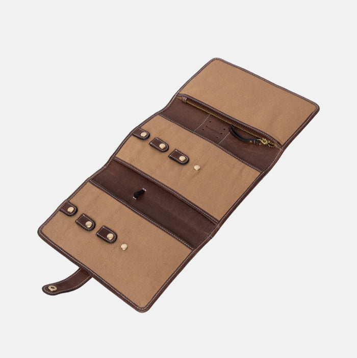 Project 7 <br> Estuche Organizador de Cuero Para Palillos Circulares (Elegir color)
