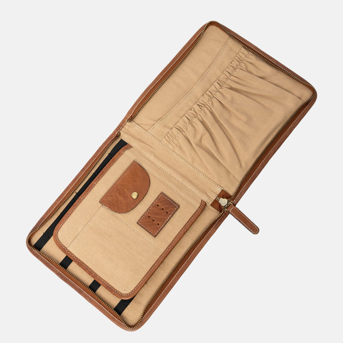 Project 77 <br> Estuche Organizador de Cuero Para Bordado (Walnut)