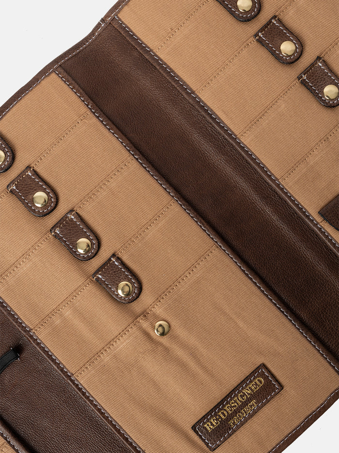 Project 82 <br> Estuche Organizador de Cuero Para Cables y/o Palillos Circulares (Elegir color)