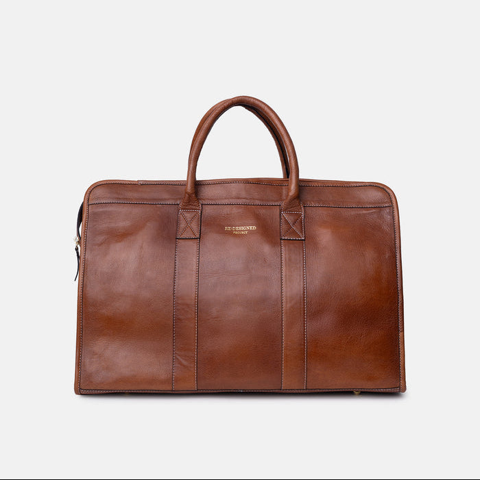 Project 88 <br> Bolso Transportador de Cuero Para Maquina de Coser (Walnut)