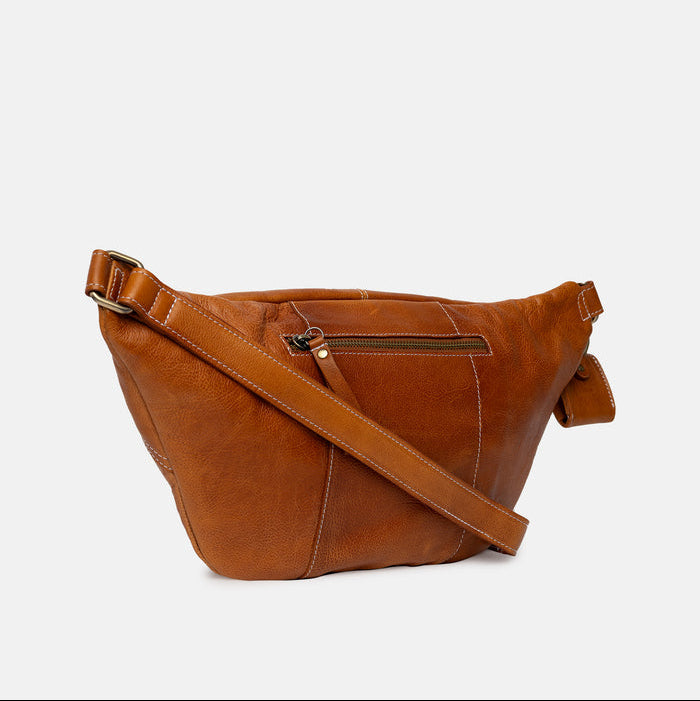 Project 95 <br> Banano o Bumbag de Cuero Para Proyectos Mediano (Burned Tan)