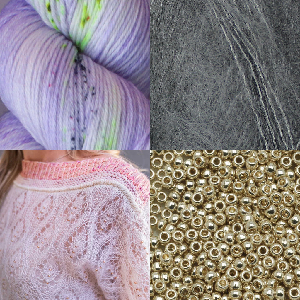 Kit de Tejido Suéter "Wild Rose" de Pope Vergara <br> Elegir Color