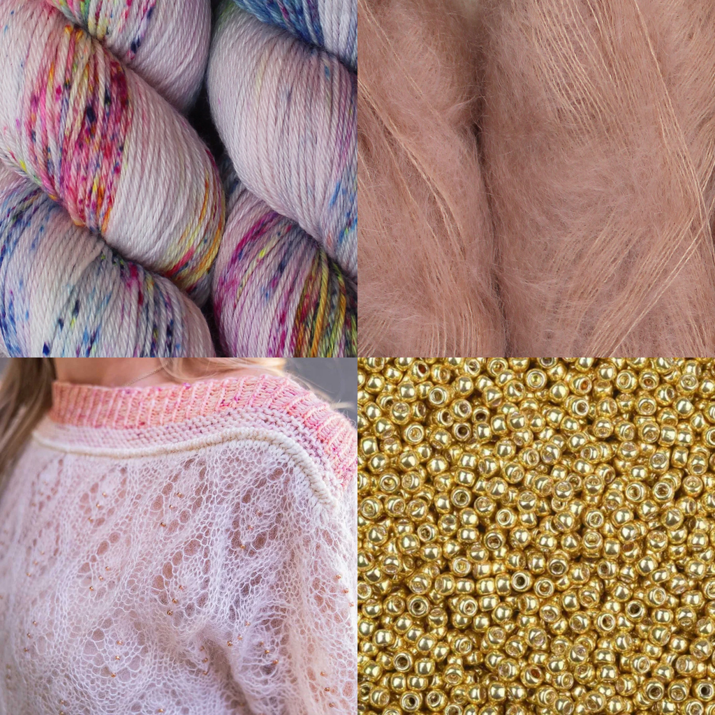 Kit de Tejido Suéter "Wild Rose" de Pope Vergara <br> Elegir Color