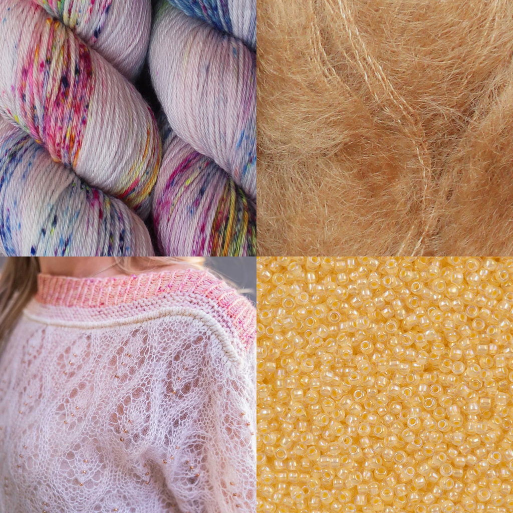 Kit de Tejido Suéter "Wild Rose" de Pope Vergara <br> Elegir Color