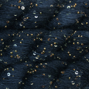 Beaded Mohair + Sequins  <br> (60% Seda / 40% Mohair + Mostacillas y Lentejuelas)