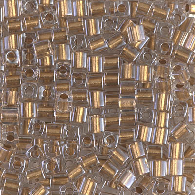 Colección de mostacillas de cristal japonesas Miyuki Cube de 3mm en distintos colores, ideales para crear bisutería geométrica.