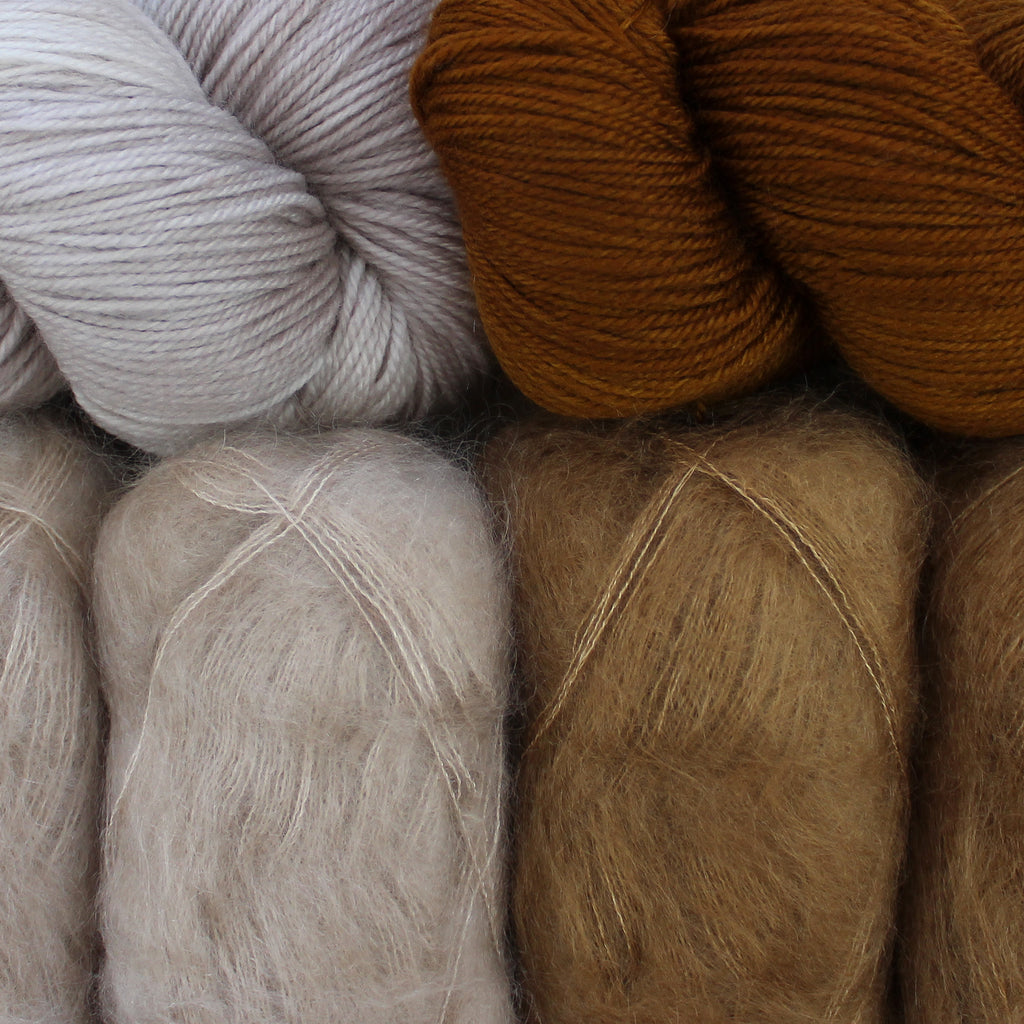 Kit de Tejido Cárdigan "Intarsia Breeze" de Pope Vergara <br> Elegir Color