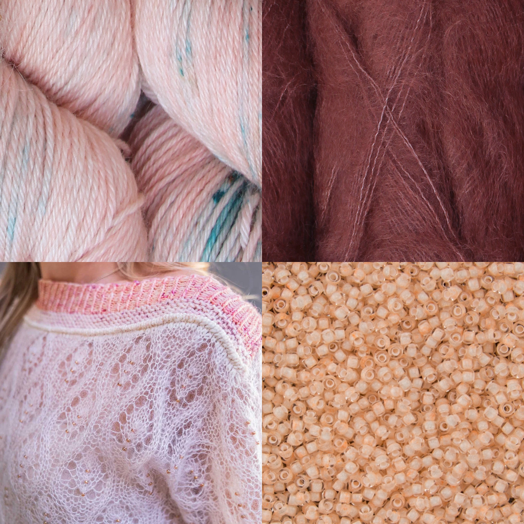 Kit de Tejido Suéter "Wild Rose" de Pope Vergara <br> Elegir Color