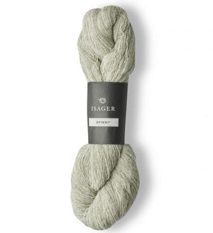 Madeja de lana fina Spinni de Isager, hilado de una sola hebra 100% lana natural para tejer encaje.