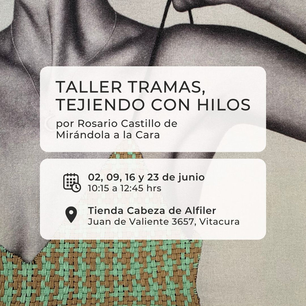 Taller Mensual de Foto-bordado Textil (Junio 2026) <br> con Rosario Castillo de Mirándola a la Cara