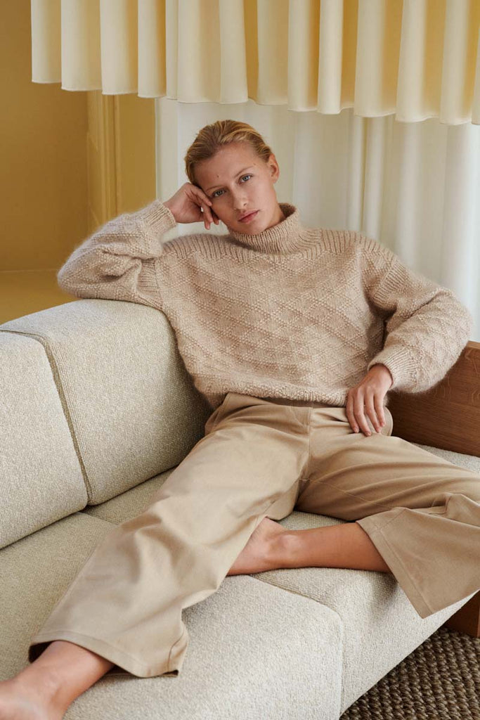 Patrón "Texture Sweater" <br> Helga Isager