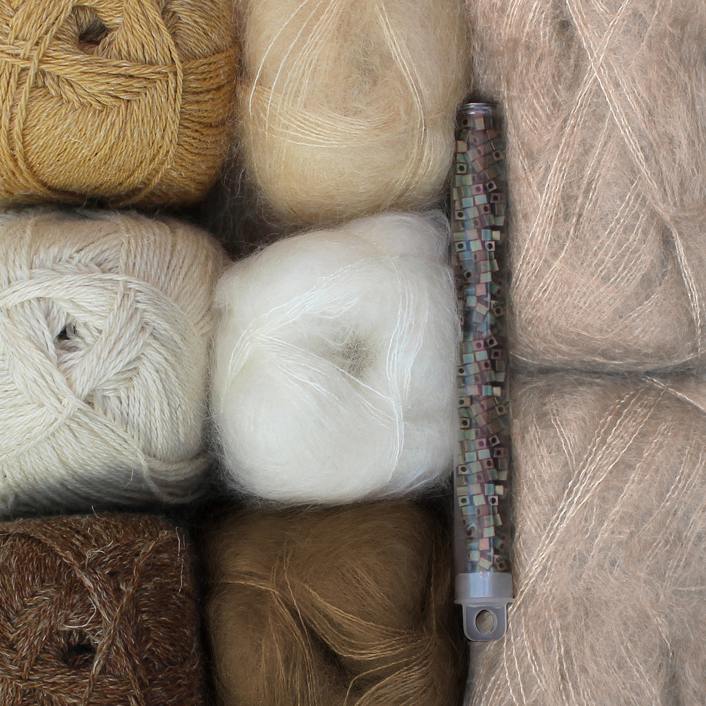 Kit de Tejido "Waves Cardigan" de Pope Vergara <br> Versión Isager - Elegir Color