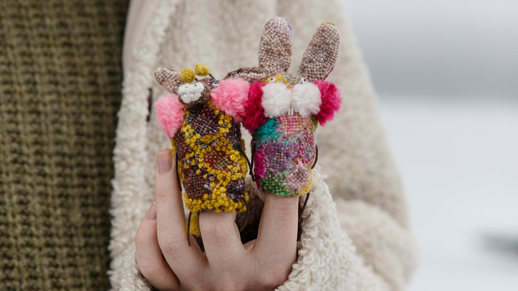 Libro de Bordado Laine "Tiny Friends: A Guide to Mosaic Embroidery" <br> Tomomi Mimura