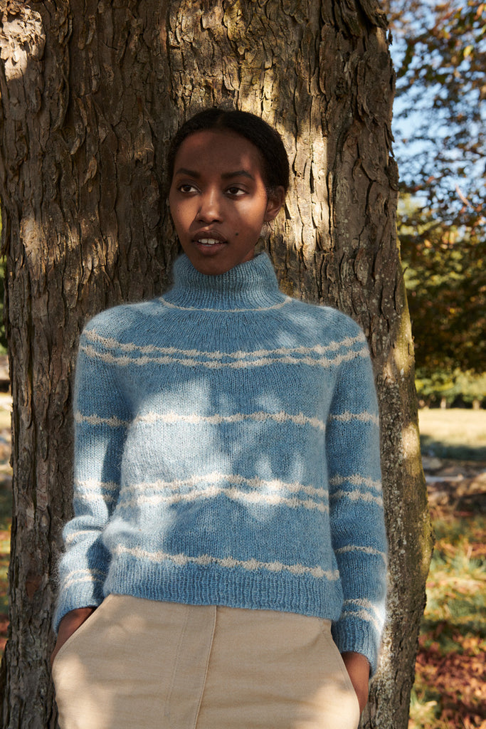 Patrón Sweater "Virginia" <br> Helga Isager
