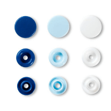 Broche a Presión  Prym Love Snap Azul/Celeste/Blanco (30 Un)