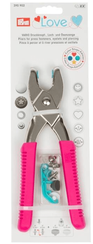 Kit Tenaza Remachadora  Prym Love Rosada