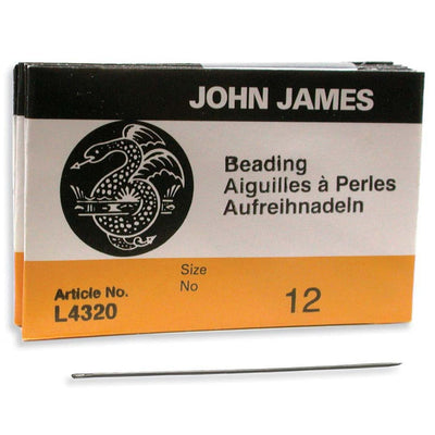 Set de Agujas n°12 Para Mostacillas (Largas)  John James