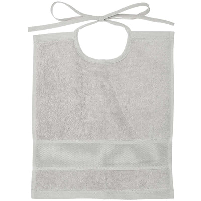 Babero de Toalla Rectangular Para Bordar  Color Light Grey - 100% Algodón