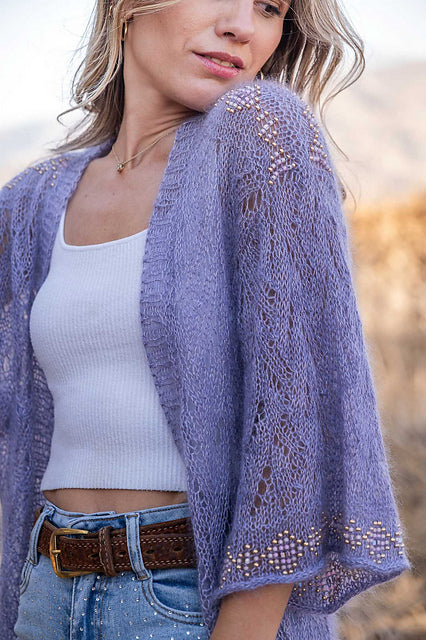 Kit de Tejido Cárdigan "Ethereal" de Pope Vergara <br> Elegir Color