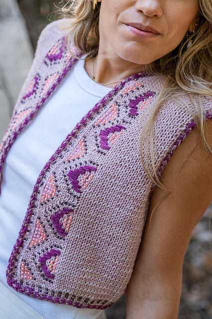Kit de Tejido Vest "Boho" de Pope Vergara <br> Elegir Color