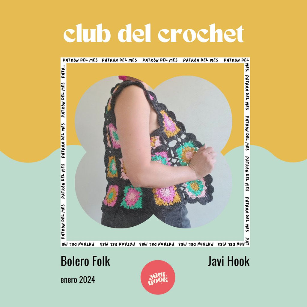 Kit Club del Crochet <br> Bolero Folk (Febrero 2024)