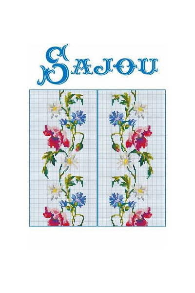 Diagrama de Bordado Punto Cruz  